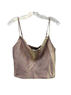 Sans Souci Womens Crop Top Multicolor Adjustable Spaghettis Strap Size M New